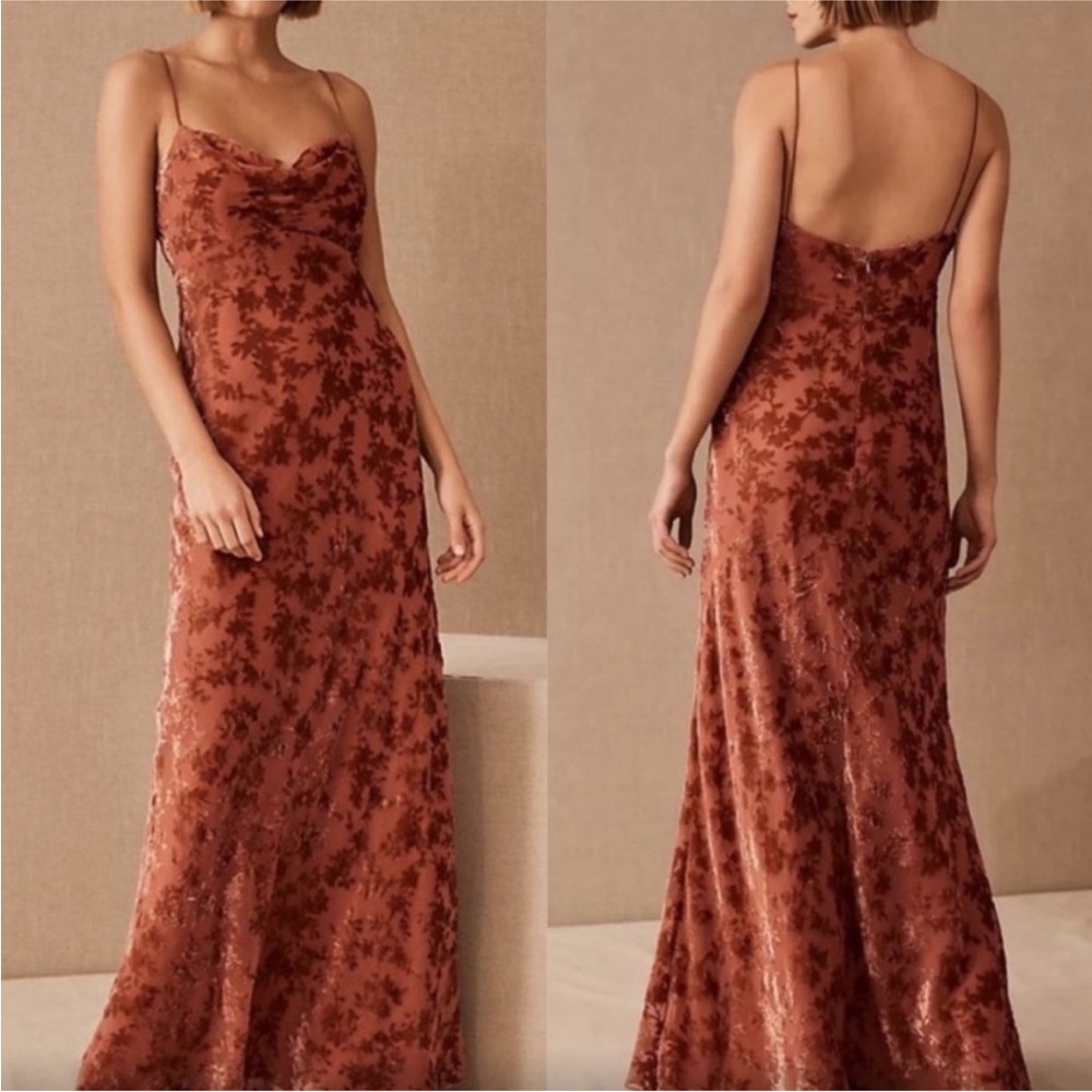Jenny Yoo Rory Velvet Dress - English Rose Sz 0
